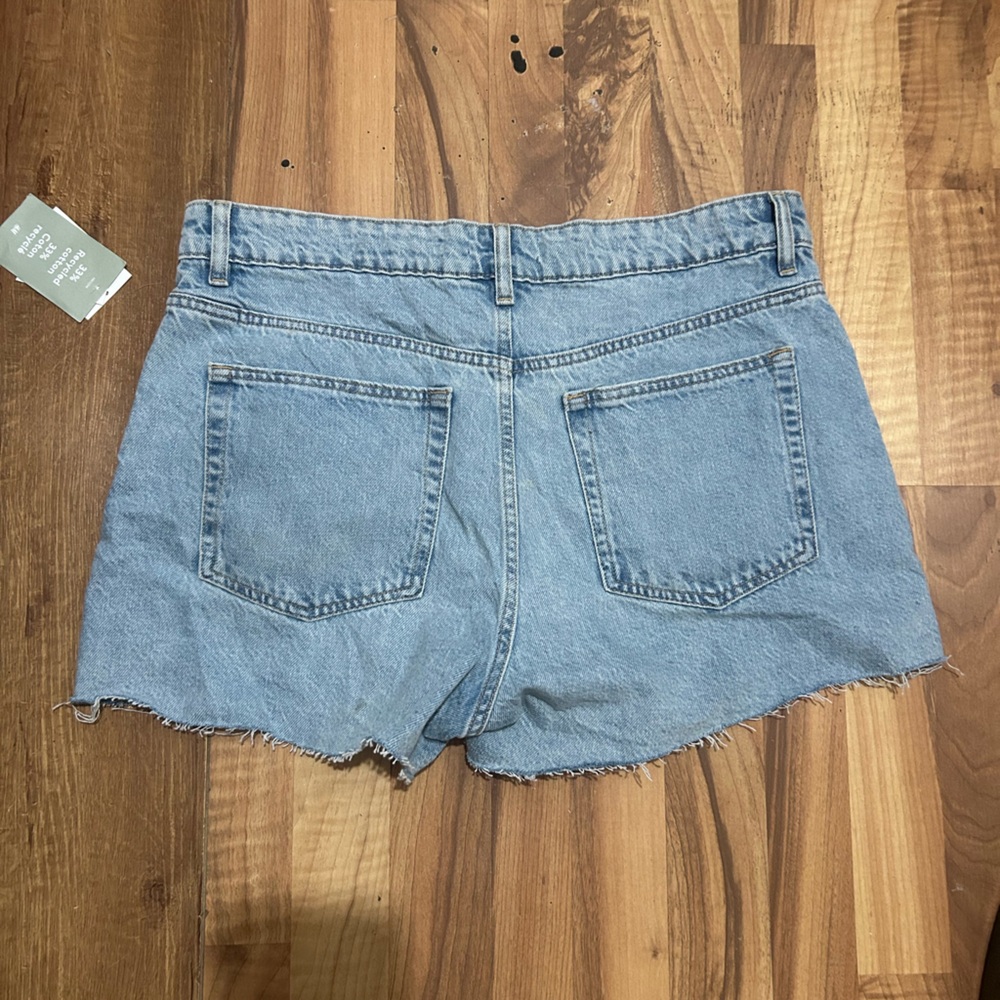 Light Blue Denim Cutoff Shorts
